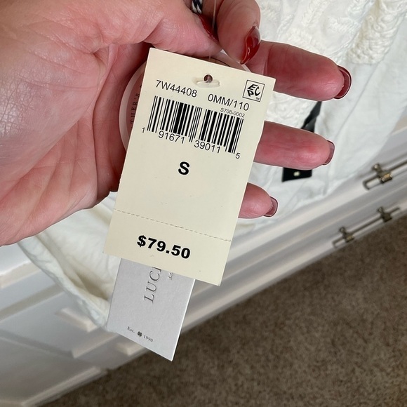 Lucky brand cream off the shoulder sweet little top. Brand New with tags! - Picture 5 of 8